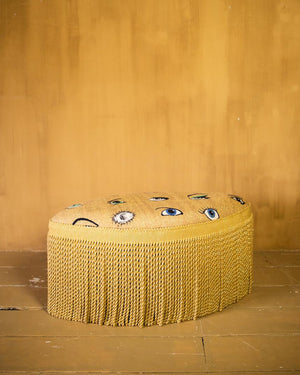 Pouffe with eyes design