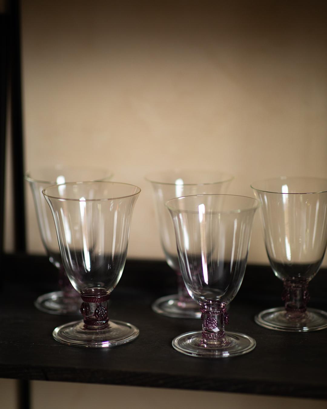 Pink glassware