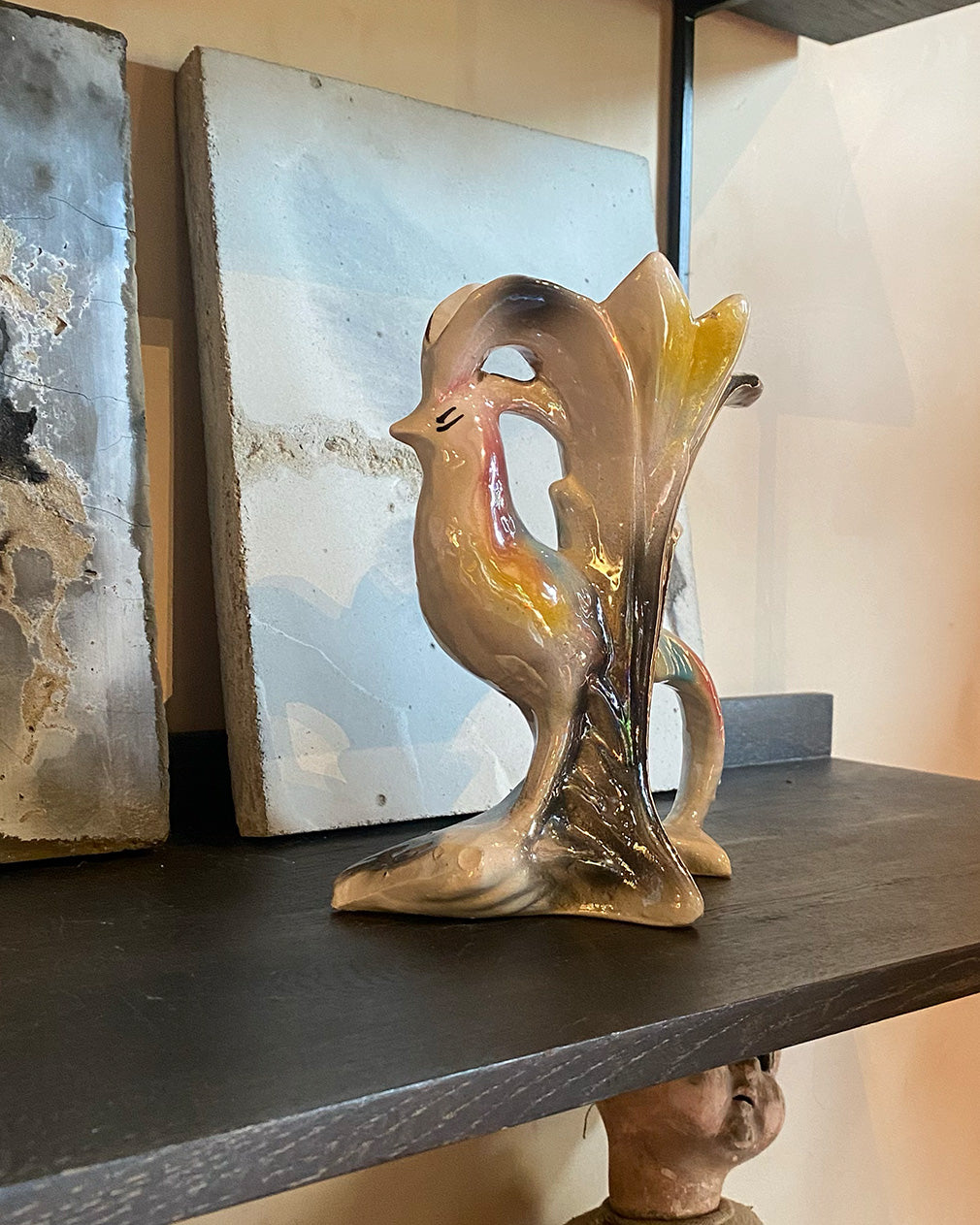 Antique bird vase