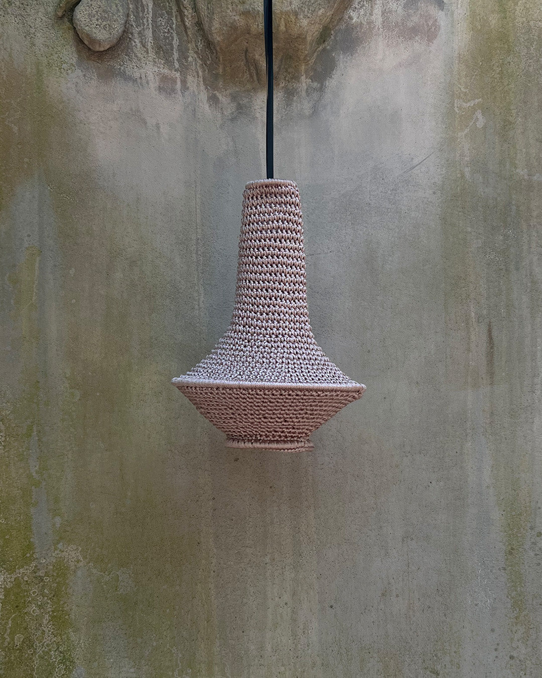 Wahad Crochet Pendant Lamp mini - licht roze