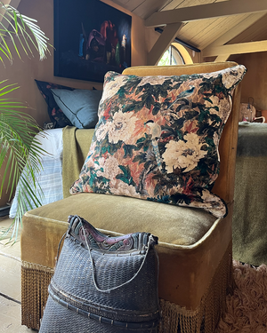 Flower pattern cushion