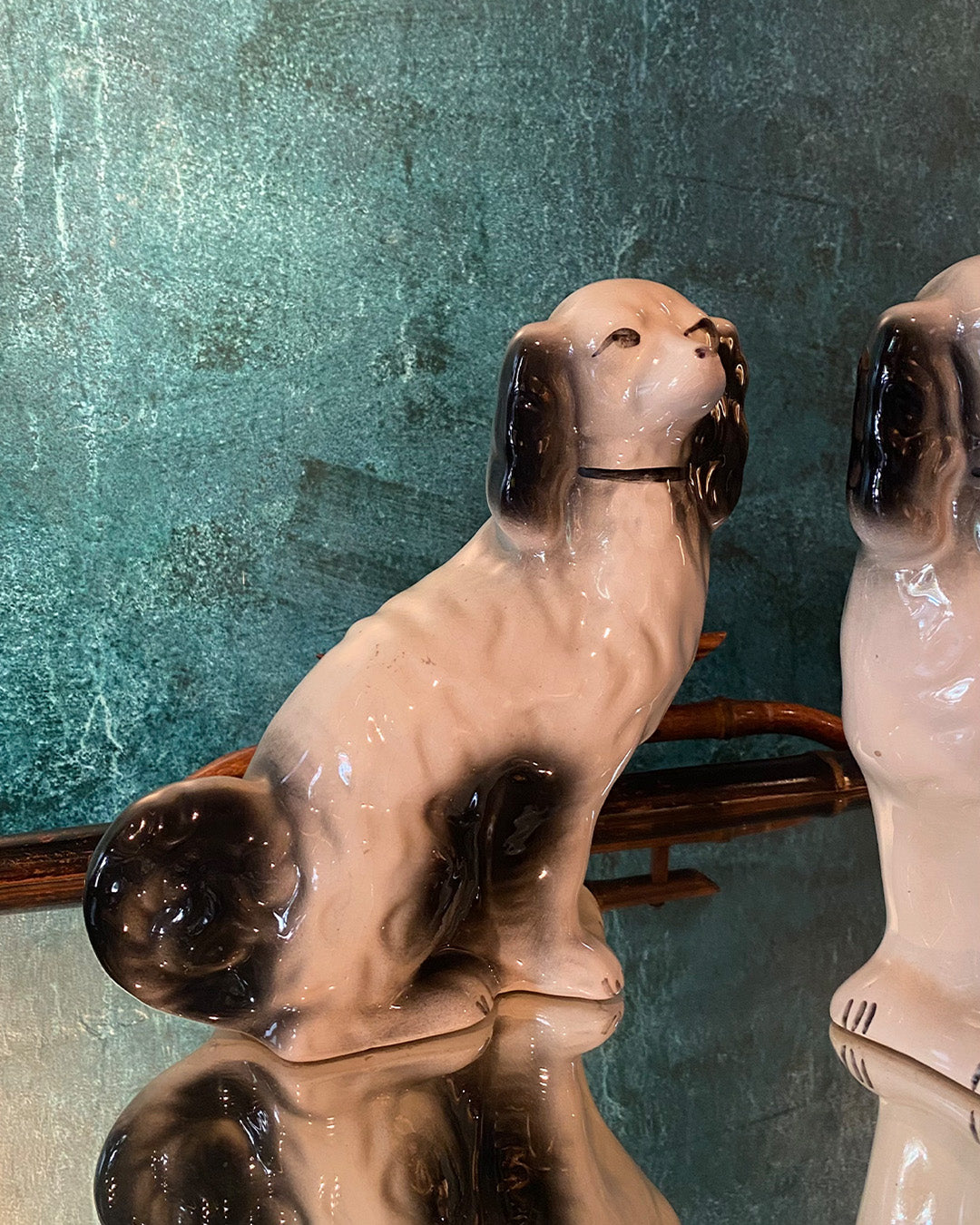 Antique porcelain dog