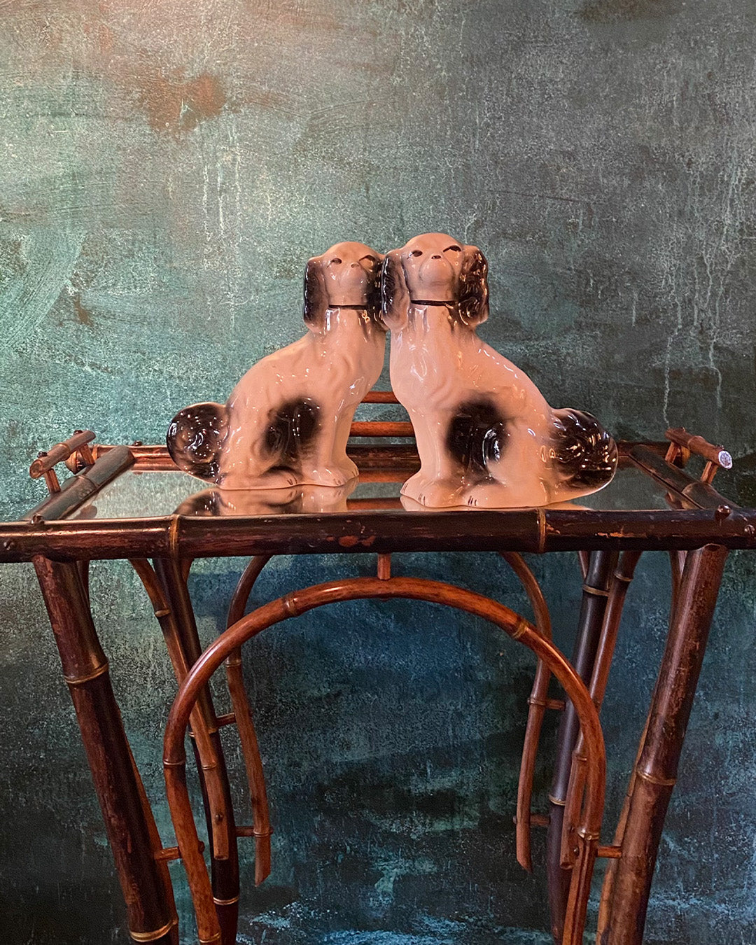 Antique porcelain dog