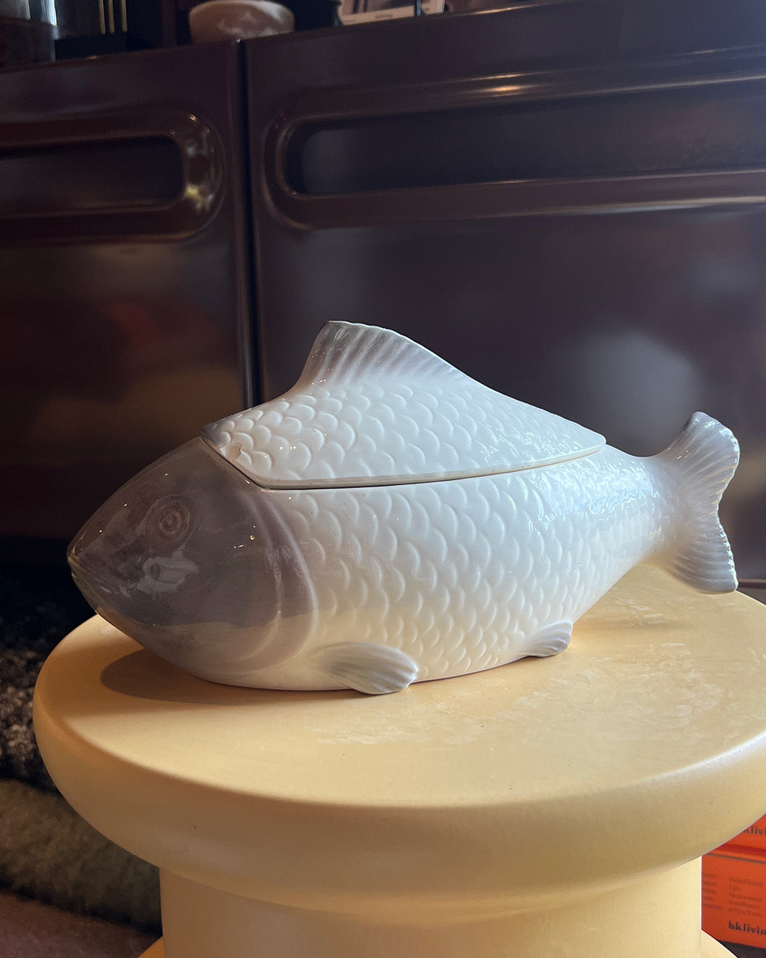 Antique Fish-Shaped Serving Dish