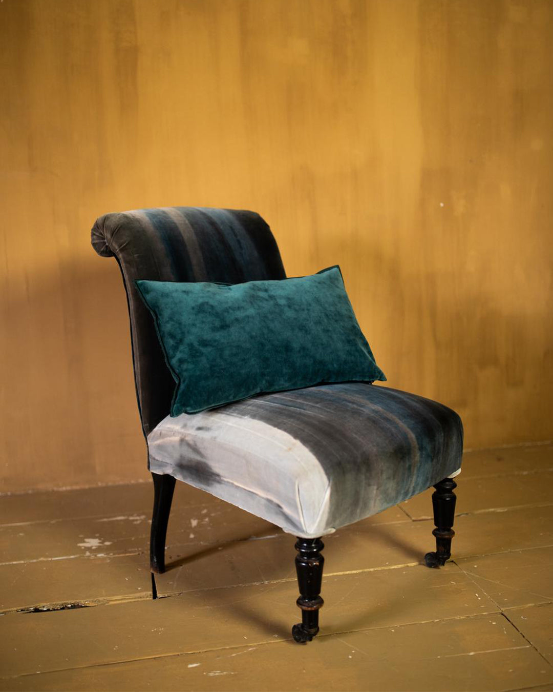 Vintage velvet chair