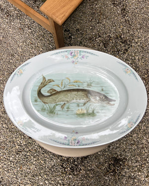 Antique Fish Serving Platter