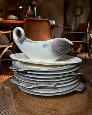 Antique fish dinnerware set
