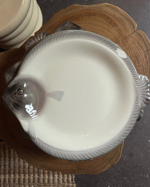 Antique fish dinnerware set
