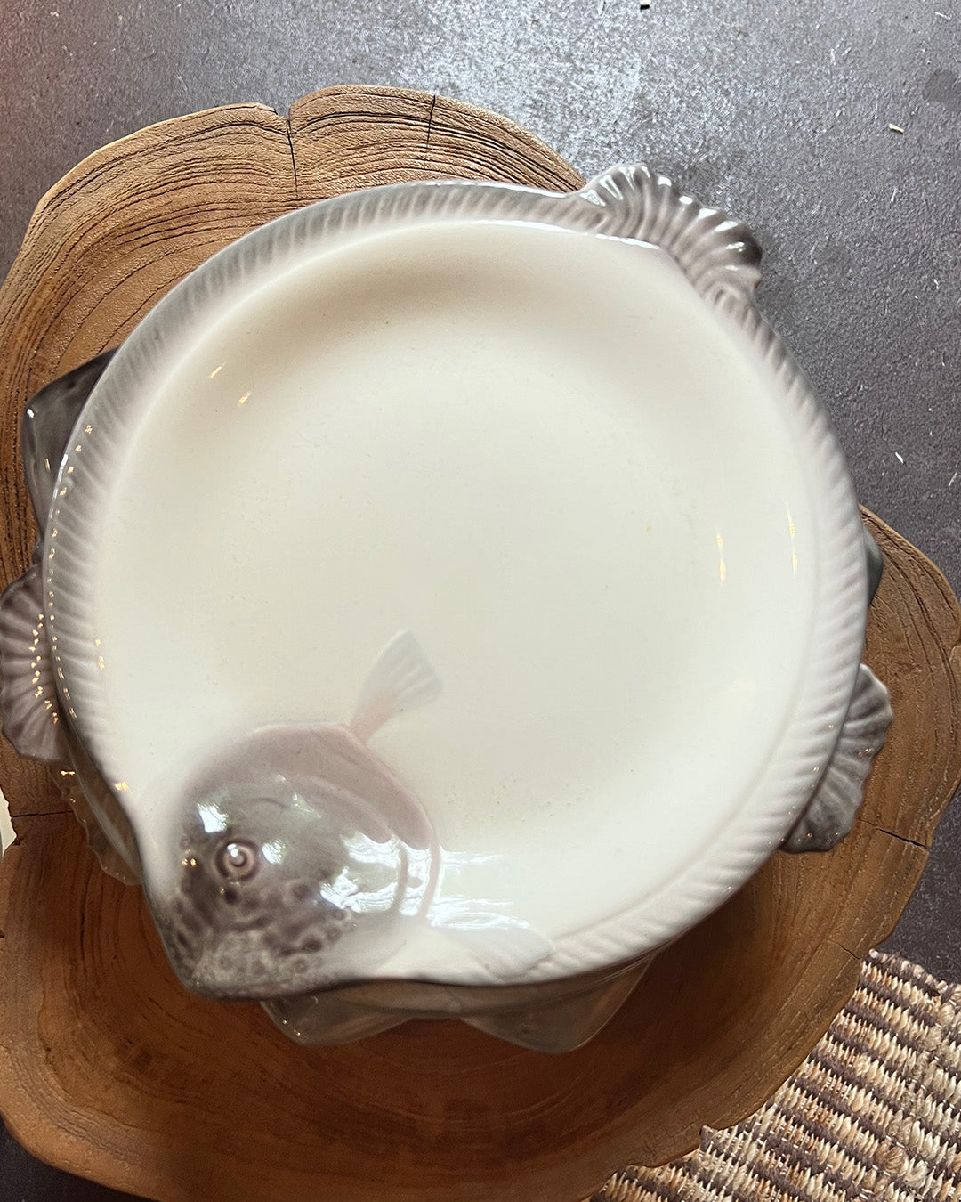 Antique fish dinnerware set